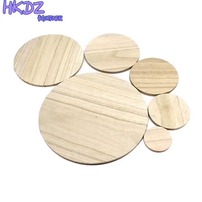 Plaques rondes en bois massif pour bricolage artisanal occasions spéciales création de bijoux et accessoires de décoration