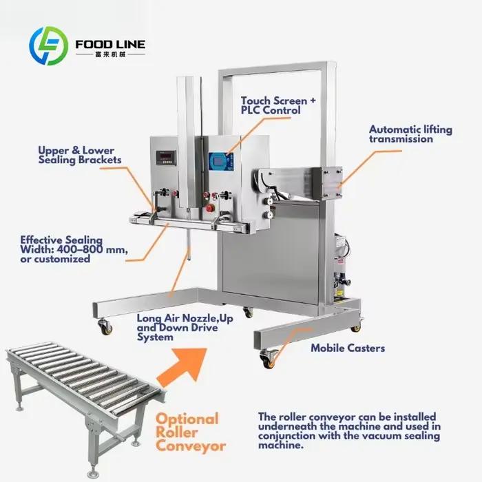 Machine d'emballage sous vide multifonctionnelle pour sacs et emballages en vrac personnalisés, machine de scellage sous vide pour aliments