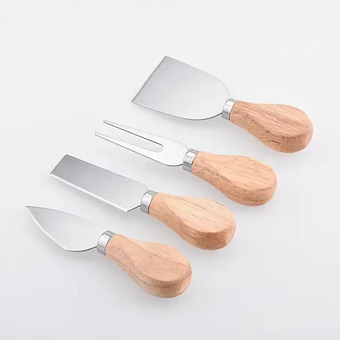 Ensemble de 4 ustensiles à fromage multifonctionnels en acier inoxydable – Spatule à beurre