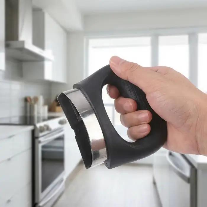 Poignées latérales durables noires pour pot, design anti-brûlure, poignée pour autocuiseur, pour la cuisine