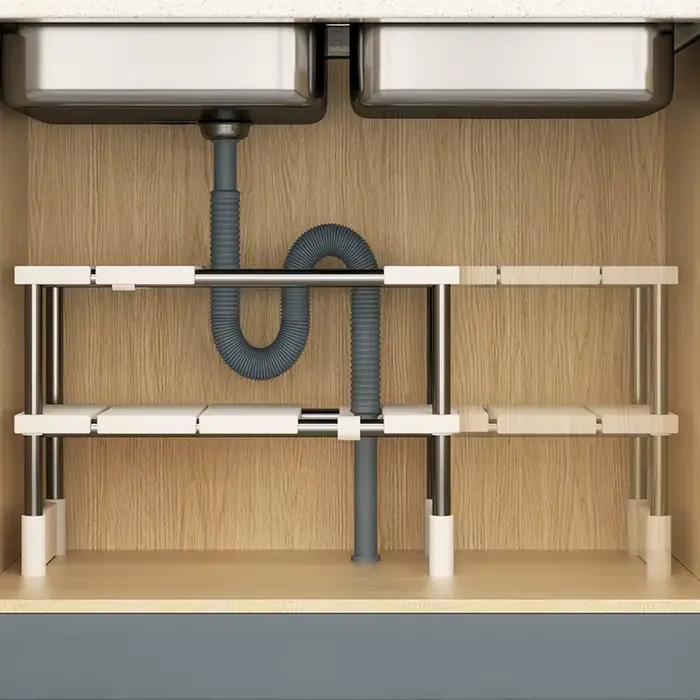 Support de rangement pour évier multifonctionnel robuste et facile à nettoyer pour une cuisine bien organisée et efficace