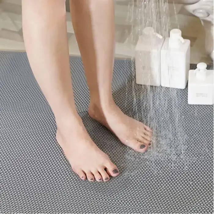 Tapis de sol de Drainage creux antidérapant, pour salle de bain, zone humide, porte de douche, multifonctionnel, cuisine, tapis en plastique étanche