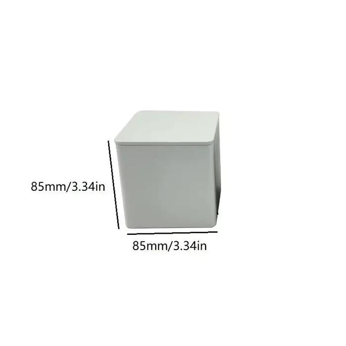 Pot de stockage en fer blanc scellé avec couvercle en bambou