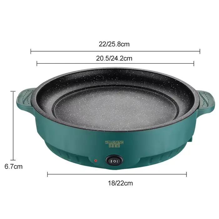 Multicuiseur électrique 220V, poêle antiadhésive, barbecue domestique, machine à cuisiner pour steak, poisson, omelette