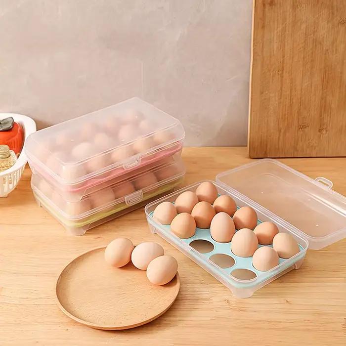 Boîte de Rangement d'emoufs à 15 Grilles
