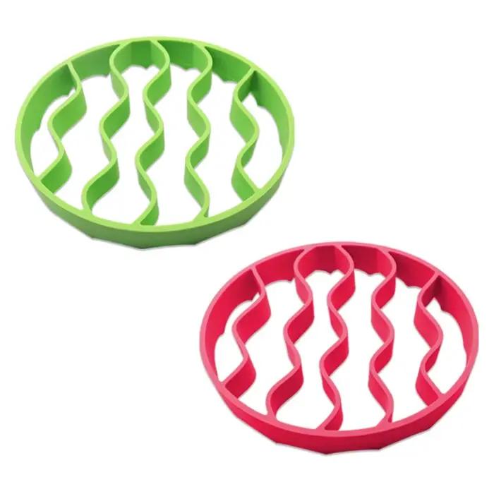 Cuiseur en silicone rouge ou vert pour viandes et volailles rôties, mijoteuse, autocuiseur, cuisson vapeur, friteuse à air, casserole en fonte, plats de cuisson, cadeau pour amateurs de cuisine