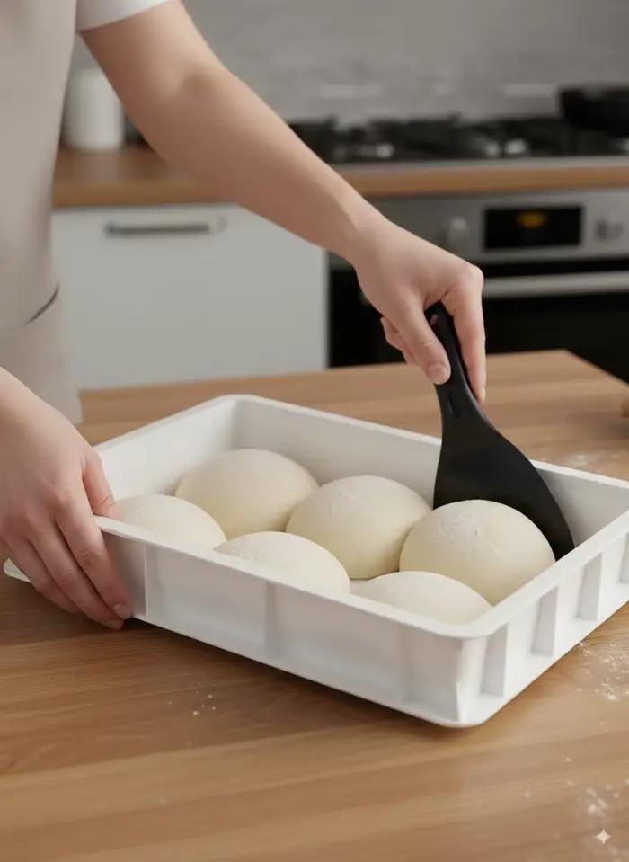 Boîte d'épreuve de pâte à Pizza en plastique