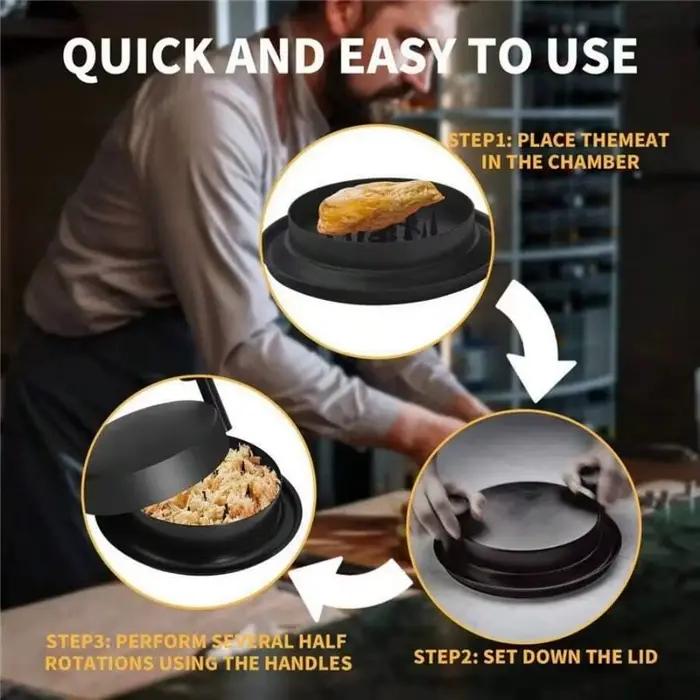 Outil de broyage de viande et de volaille, hachoir de viande, broyeur de poulet professionnel, base antidérapante, laver en machine, pour la cuisine et les occasions spéciales