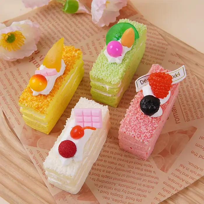Mousse artificielle gâteau faux modèle Dessert décoration photographie accessoire Dessert boutique fenêtre affichage ornement Table à thé décor