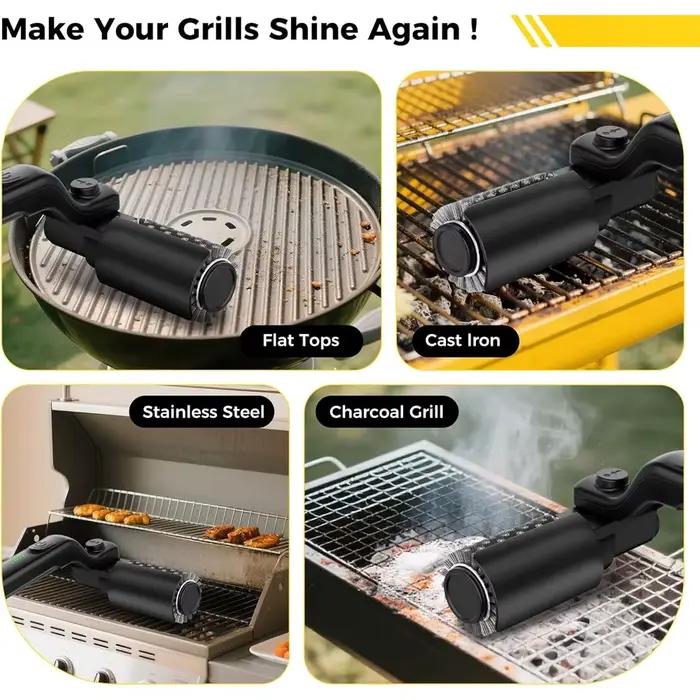 Brosse de nettoyage électrique pour barbecue