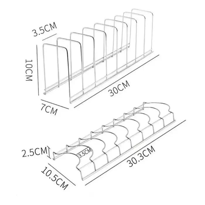 Etagere en acier inoxydable pour rangement de bols et assiettes decorative pour cuisine elegante et pratique