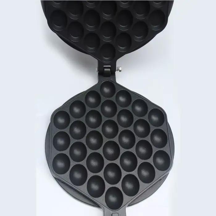 Commercial QQ oeufs bulle boule cuisson gaufrier fer Hongkong gaufre Eggette moule gâteau moule électrique Machine plaque antiadhésive