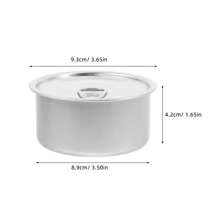 Boîtes de café vides en métal, 10 pièces, conteneur de stockage de thé, couvercle scellé pour aliments pour animaux de compagnie, voyage, gâteau en plein air, collation, peinture de biscuits