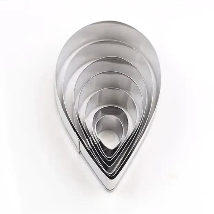 Emporte-pièce en acier inoxydable de haute qualité, 7 pièces/ensemble, pétale de rose, moule à strass, outil de décoration de gâteaux artisanaux