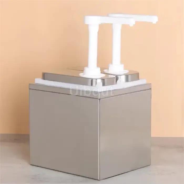 Distributeur de pompe à condiments en plastique, bouteille à presser, presse à sucre pressée à la main, pompe à sauce, bouteille de magasin de thé au lait, sirop fructose