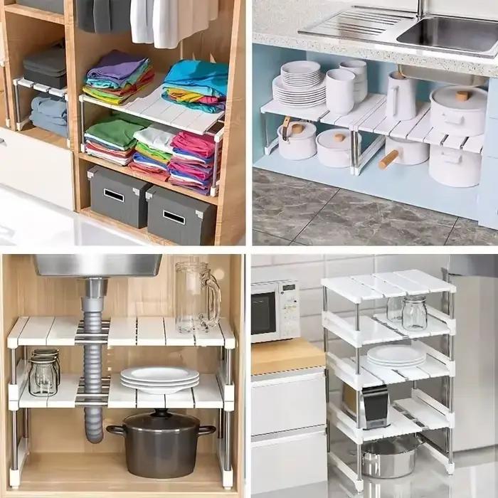 Support de rangement pour évier multifonctionnel robuste et facile à nettoyer pour une cuisine bien organisée et efficace
