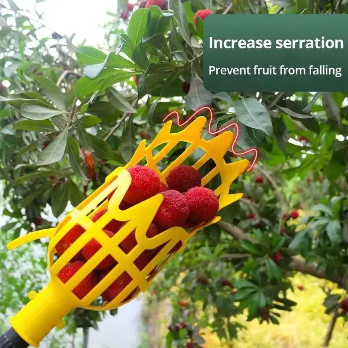 Yangmei – artefact de cueillette, équipement de cueillette de jardin de ferme, panier profond, tête de cueillette de fruits, outils de collecte de fruits, outils de jardinage, 1 pièce
