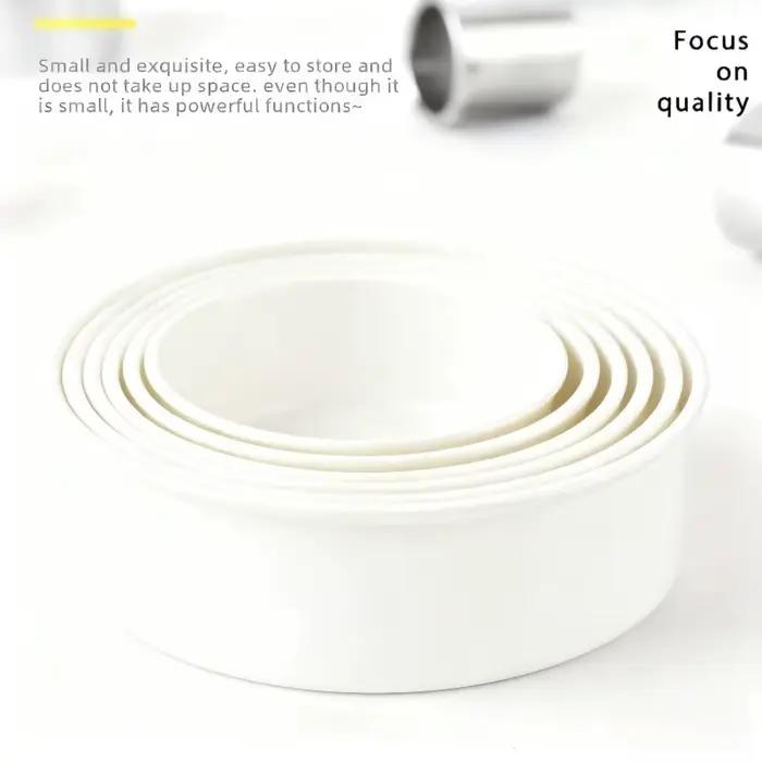 Lot de 5 emporte-pièces ronds multi-tailles en plastique pour pâtisserie