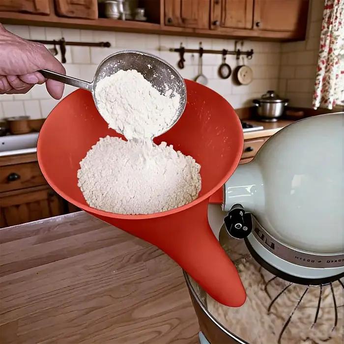 Entonnoir à farine pour aide à la cuisine