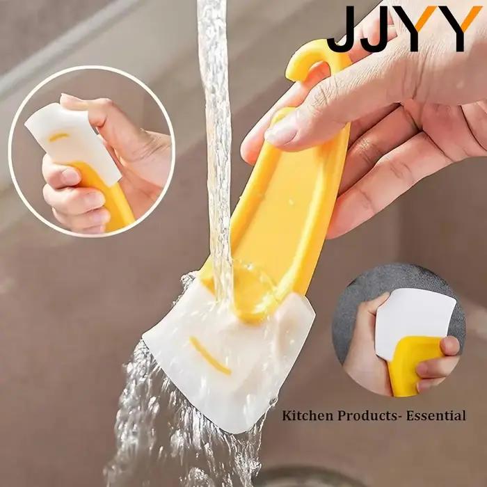 Spatule grattoir de nettoyage en Silicone S/L, spatule de cuisine pour poêle à frire sale, Pot de vaisselle, lavage résistant à la chaleur pour pâtes pour la cuisson
