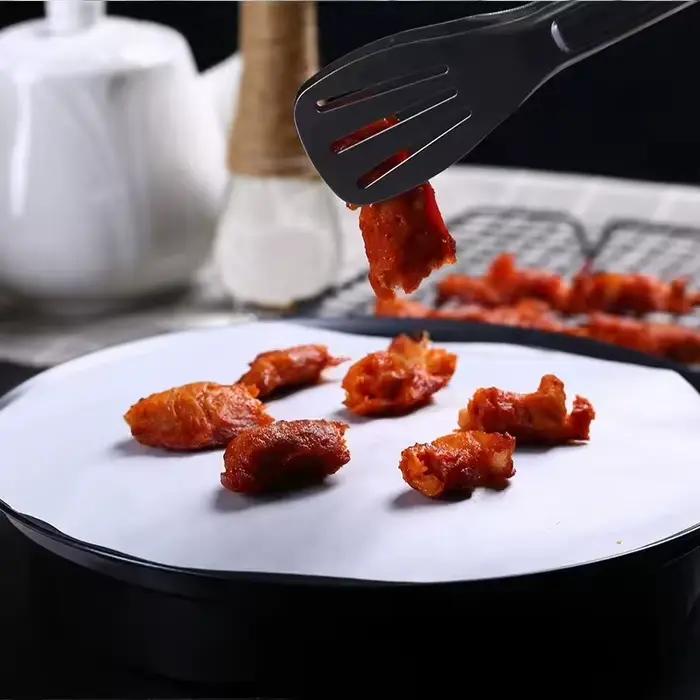 50/100 pièces rondes de papier de cuisson antiadhésif