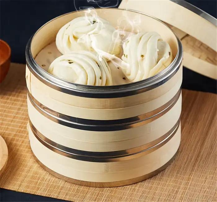 Cuisson bambou vapeur poisson riz Snack panier cuisine ustensiles de cuisine poisson riz Dim Sum panier riz pâtes cuiseur nourriture cuit à la vapeur farci