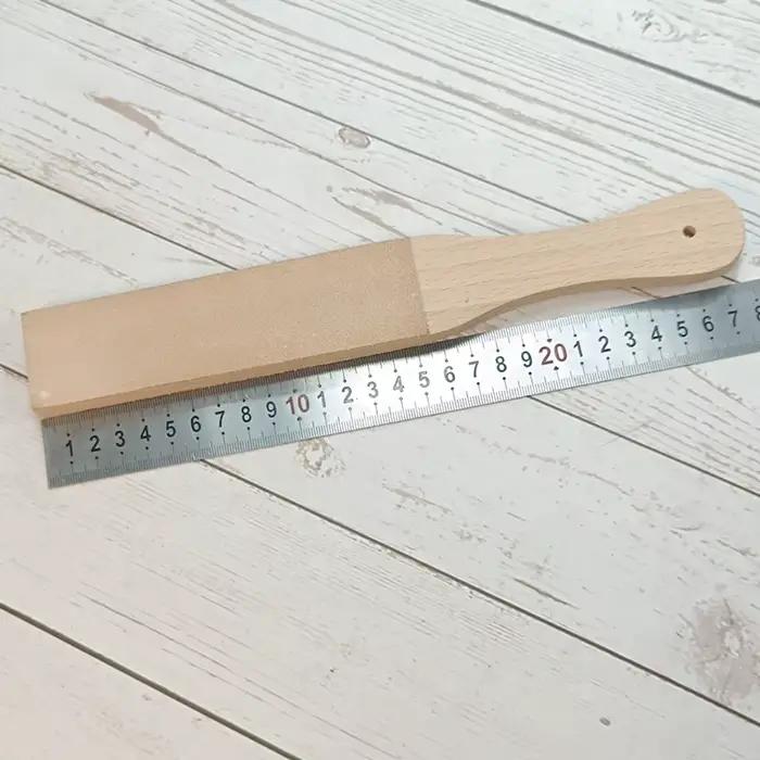 Attache en cuir Double face pour l'affûtage des couteaux