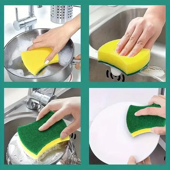 Éponges Magiques Absorbantes pour le Lavage de la Vaisselle, Brosse à Graisse, Outils Ménagers, 402 Livres