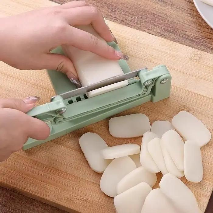 Couteau spécial pour trancher des gâteaux de riz en acier inoxydable
