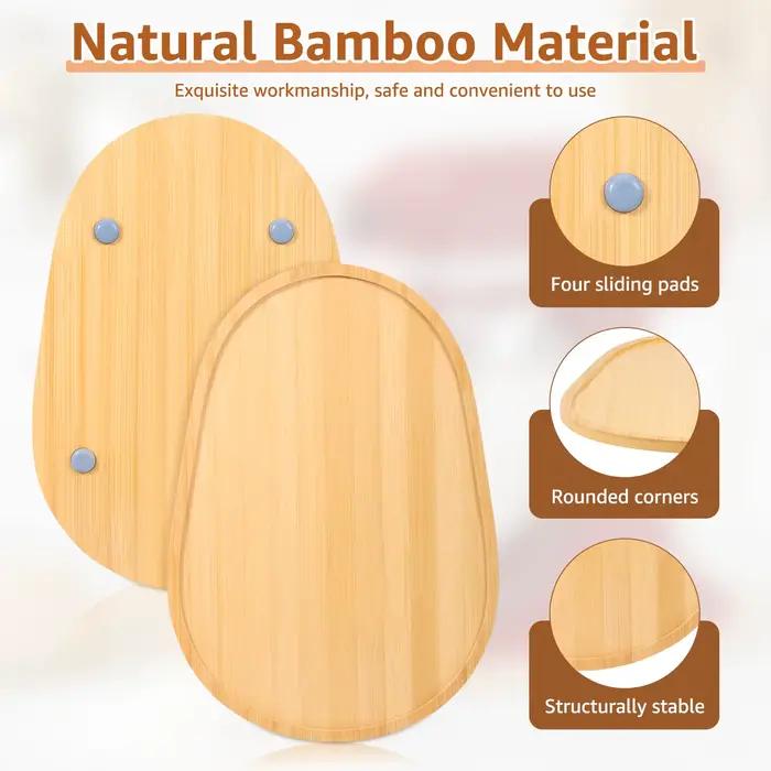Tapis coulissant en bambou pour mixeurs de 5 à 7 quarts ou 4.5 à 5 quarts pour cuisine organisation et déplacement facile occassions spéciales