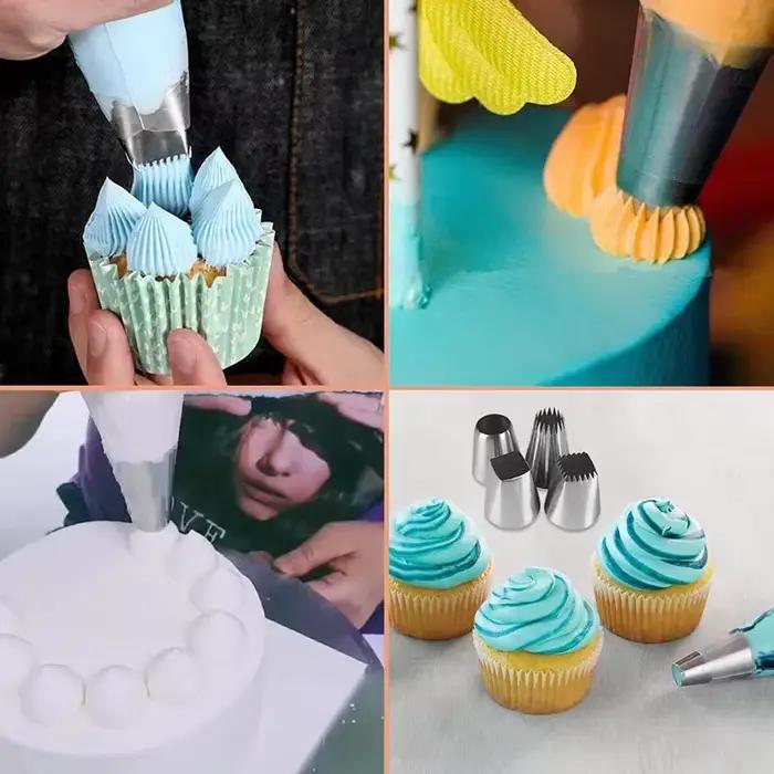 Buses de pâtisserie de grande taille en acier inoxydable