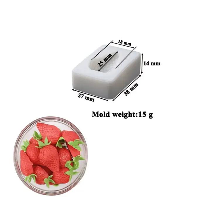 Moule en silicone à 6 cavités pour mousse de framboise, en forme de framboise à la française, pour desserts au chocolat et pâtisseries