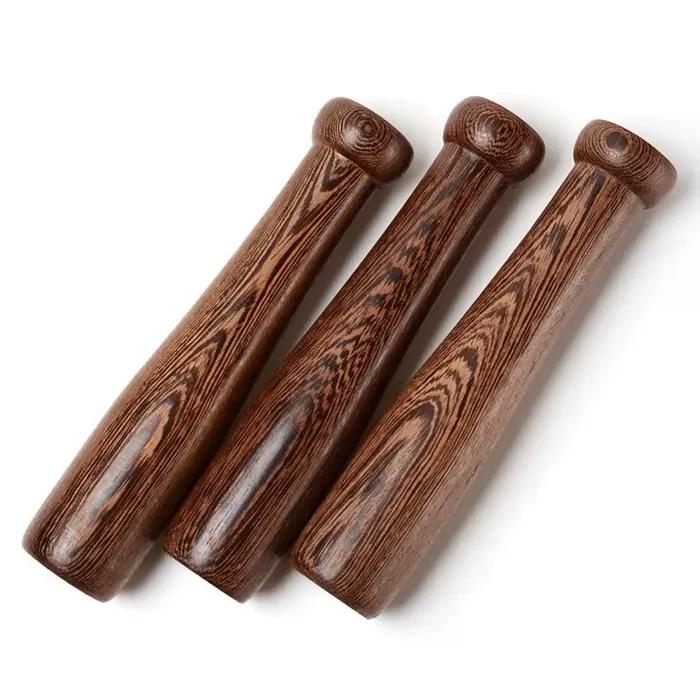 Pilon en bois pour ail 19x3x3cm – Outil de cuisine premium en bois pour épices – Presse-ail en bois pour la maison