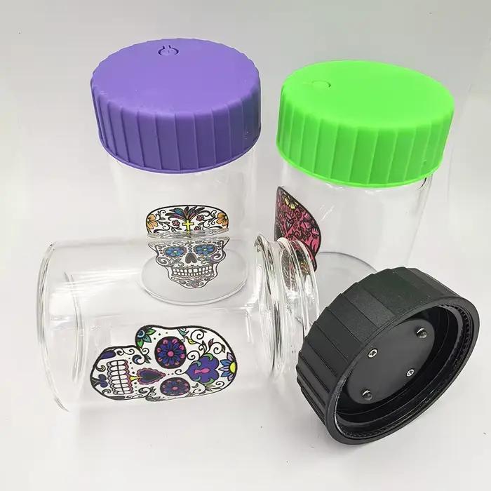 Pot en verre avec pot de stockage