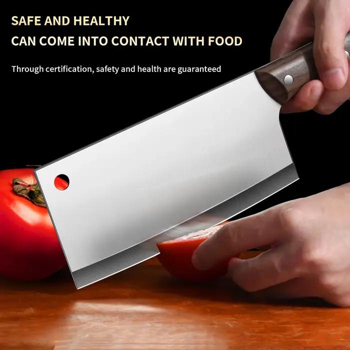 Nouveau modèle 2026 : Couteau de cuisine professionnel en acier inoxydable avec lame antidérapante