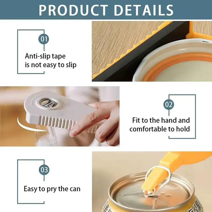 Ouvre-boîte ouvre-bouteille multifonctionnel ouvre-bocal pour bière Coke confiture boisson
