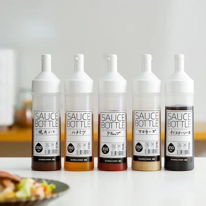 Bouteille de sauce à presser en plastique