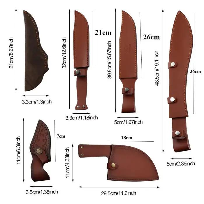 Étui de gaine de couteau en cuir de haute qualité, support de gaine pour camping en plein air, étui de lampe de poche, couteau pliable, étui à boucle de ceinture pour outils