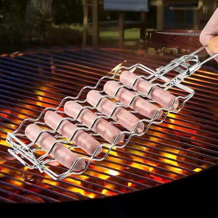 Panier à grillades en maille métallique pour Barbecue