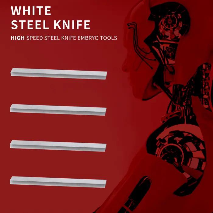 Couteau en acier blanc HSS, outils vierges en acier rapide, matériau à lame plate à haute dureté, 5x20x200mm, 5x25mm, 5x30mm, 5x35mm, 5x40mm, 5x50mm, 5x60mm