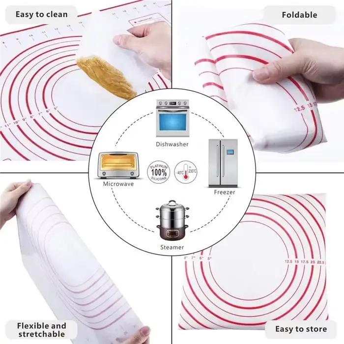 Rouleau à pâtisserie réglable en acier inoxydable
