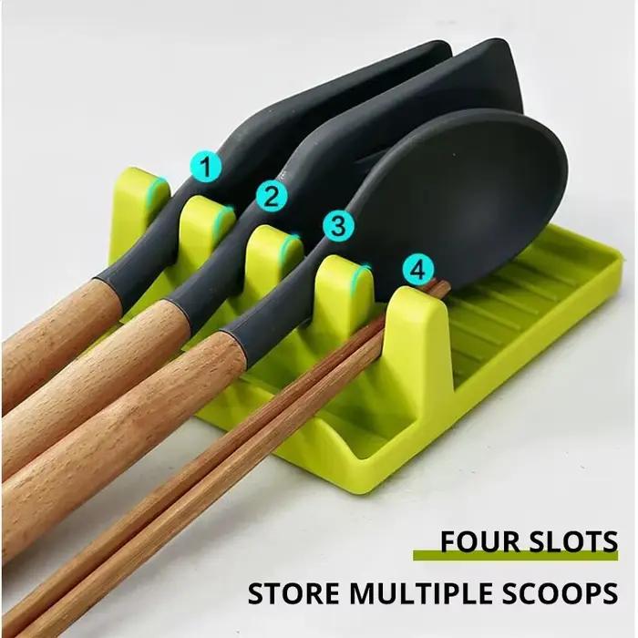 1PC Support de cuisine multifonctionnel pour ustensiles, couvercles de casseroles, cuillères, baguettes, spatules et cuillères à soupe, pour comptoir