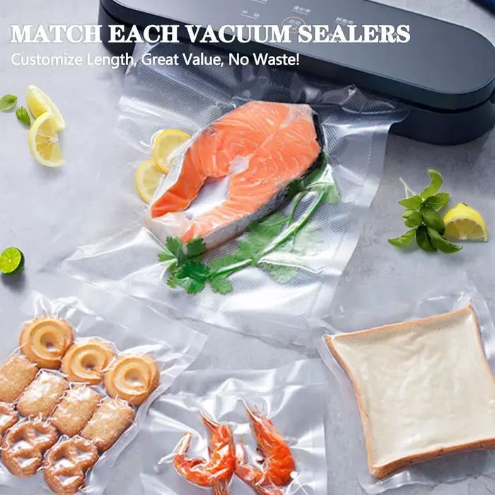 Sacs sous vide pour aliments de 500 cm/rouleaux pour la conservation sous vide, emballage pour scelleuse sous vide, viande, fruits, légumes