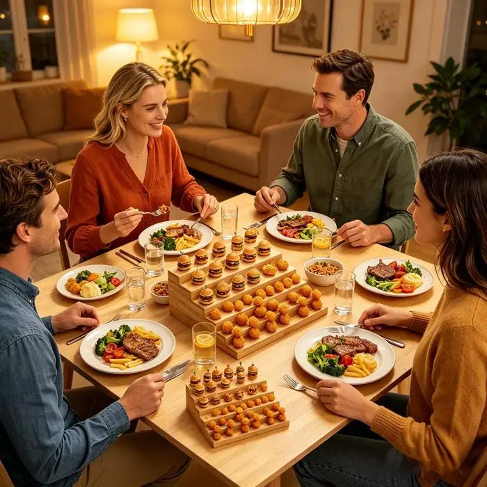 Présentoir à brochettes alimentaires à 6 niveaux pour fêtes