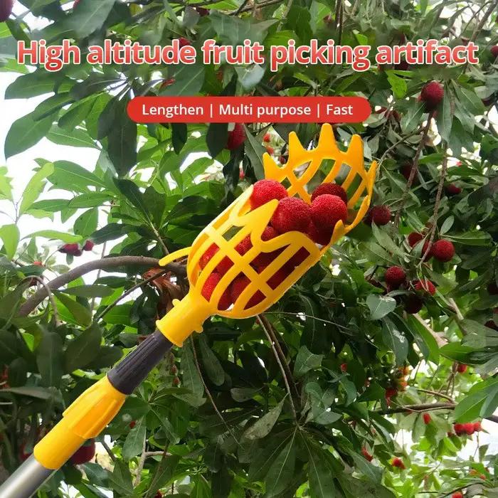 Ferme Jardin Cueillette DeviceGarden Outils Panier Profond Fruits Picker Tête Pratique Fruit Catcher Pomme Pêche Cueillette