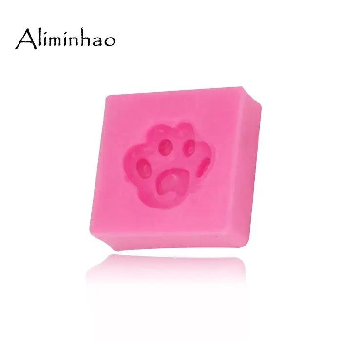 Moule à Gâteau en Silicone Forme de Patte d'Ours Chien pour Pâte à Sucre Chocolat Résine Décoration de Gâteaux Occasions Spéciales Fête Anniversaire Projet Bricolage