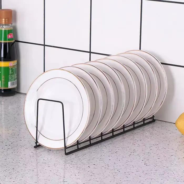 Etagere en acier inoxydable pour rangement de bols et assiettes decorative pour cuisine elegante et pratique