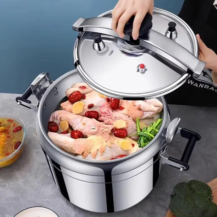 Autocuiseur Commercial 50L épaissi grande capacité cuisinière à Induction à gaz universel antidéflagrant