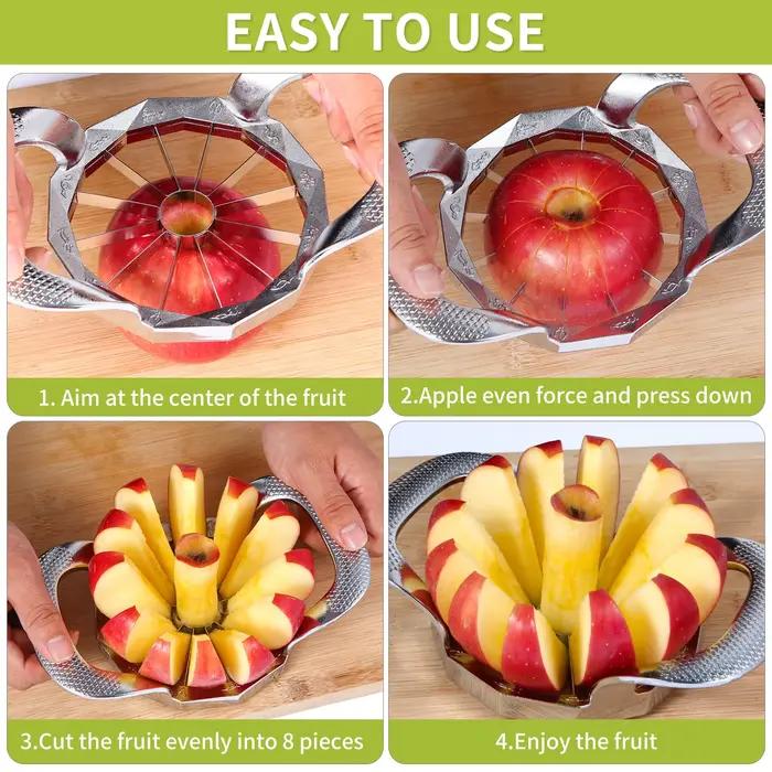 Coupe-fruits extra large en acier inoxydable
