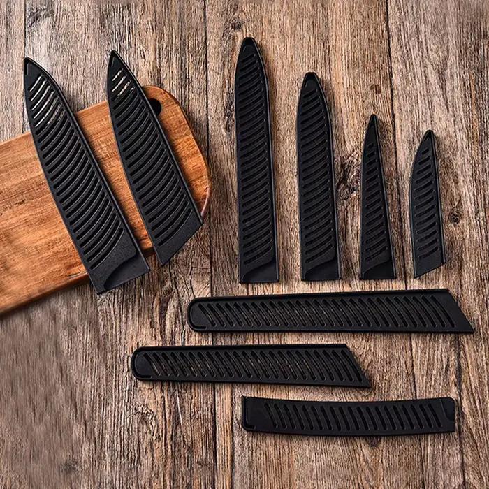 Étui de protection noir en plastique pour couteau